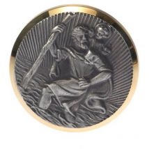 Hp Autozubehör - Médaillon Saint-Christophe (ø) 43 mm or, argent