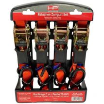 Hp Autozubehör - 12104 Sangle de serrage double Force de traction lc : arrimage plaquant (simple/direct)=250 daN (l x l x