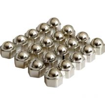 Copribulloni Adatto per (dimensione vite) 17 mm Cromo Plastica Hp Autozubehör