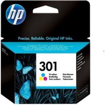 Cartouche d'encre tricolore HP 301 – Imprimante jet d'encre – Jusqu'à 165 pages – Compatible avec HP DeskJet, Envy, OfficeJet