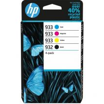 Hewlett Packard - hp hp 932/933 Cyan Magenta Yellow Black Standard Capacity Ink Cartridge Combo 4