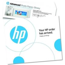 HP - Papier photo finition glacée HP Avancée - 250 g/m2, 4 x 12 pouces (101 x 305 mm) - 10 feuilles