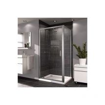 Hüppe - Next - Paroi de douche latérale seule 80cm en verre transparent + Profilés chromés brillants (140503.069.322)