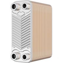 Wiltec Échangeur de chaleur thermique inox 60 plaques max. 130 kW Eau Solaire