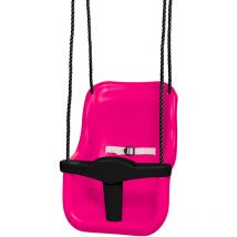 Hörby Bruk Babyschaukel High Cerise/Schwarz hohe Rückenlehne Kinder Schaukel