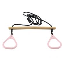 Trapez mit Turnringen Holztrapez max. 50kg, hellrosa - 4123 - Hörby Bruk