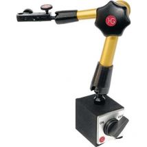 Hg Hydraulisches Magnet-Messstativ (mit Fuß) mit mechanischer Feineinstellung am Uhrenhalter, Ausladung: 260 mm