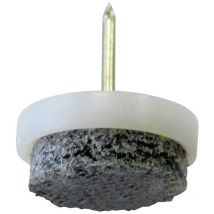 Hsi Filzgleiter, Mit Stift, Grau-weiß, 28mm, 20 Stk