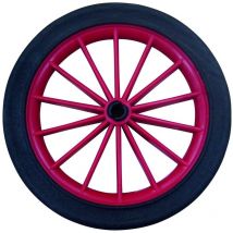 Ruote a raggi plastica rosso 180 mm