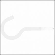 Sb Wäscheleinenhaken 5,2x80mm Eisen weiß, Inhalt: 2 Stück