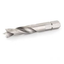 Famag - 4mm HSS-Ground Brad Point Drill Bit 1/4' Hex Shank Short, 1596040