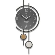 Xvx - Wanduhr Mit Metallrahmen, 25 X 25 Cm, Geräuschlos, Nicht Tickend, Batteriebetrieben, Kreativ, Minimalistisch, Dekorativ