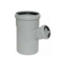 Ht Abzweig mit Muffe und Gummidichtungen HT-Rohr dn 110/50 67° htea