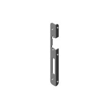 Gâche inclinée KFV – HT DR15-503E – 250 x 15 x 25 mm – Zinc brillant – Accessoire pour serrure électrique