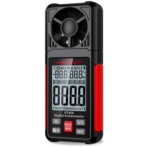 Durficst - HT605 Anémomètre numérique lcd avec écran lcd pour mesurer la vitesse du vent et de la température du vent avec écran de 2,2'