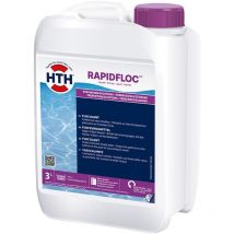 HTH - Rapidfloc 3 Liter Flockungsmittel flüssig Pool Entfernung Schmutzpartikel
