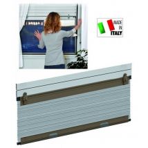 Hu-firma - Aluminium Moustiquaire Roll Up Marron 100X160 c