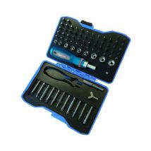 Hu-firma - Tournevis à cliquet avec inserts et douilles 76 pièces