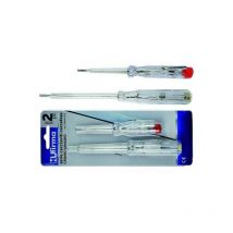 Hu-firma - Tournevis testeur de phase 100-250V 140/190 mm 2 pièces