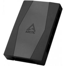 Arctic - Case Fan Hub - Distributeur de Ventilateurs pwm 10 Fois Plus Puissant avec sata Power, Clés usb - Noir (ACFAN00175A)
