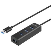 Hub Usb Unitek Y-3089 Con 4 Porte Usb 3.0, Colore Nero.