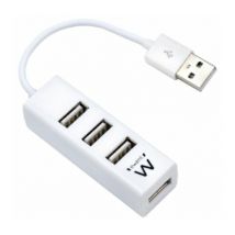 Ewent - EW1122 hub di interfaccia usb 2.0 Bianco