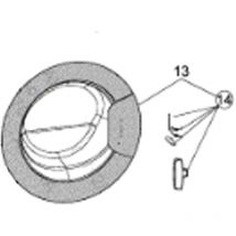 Hotpoint Ariston - Hublot complet d'origine (C00542929, 488000542929) Lave-linge ariston hotpoint, whirlpool