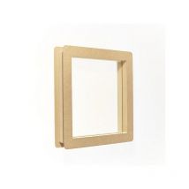 Hublot de porte MDF carré 30x30cm