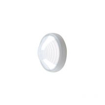L'ebenoid - Hublot extérieur fluo 1X13W ø 250mm blanc polycarbonate lampe 4000K G24d-1 ballast elec CL2 IK08 IP44 super 62 ebenoid 078670