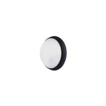 L'ebenoid - Hublot fluo 2X13W ø 300mm noir polycarbonate avec lampes 4000K G24d-1 et ballast elec CL2 IK10 IP44 option ebenoid 078805