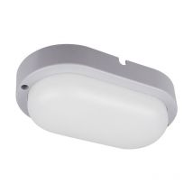 Hublot led Extérieur Ovale 12W 4000K IP54 Gris Crealys