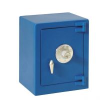 Hucha caja fuerte azul