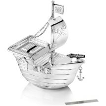 Zilverstad - Hucha de plata para niños, elegante, regalo barco pirata Tamaño: 66x135x150 mm sku: ZV6179261