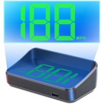 HUD-Tachometerprojektor, Windschutzscheibenprojektor, HUD-Tachometer mit GPS + Beidou, 10 Hz Bildwiederholfrequenz (MPH Grün)