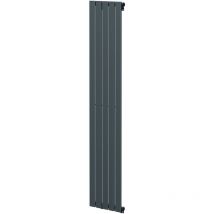 Hudson Anthracite 1800mm x 376mm Single Panel Radiator