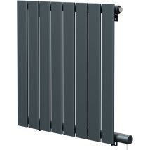 Hudson Heating - Hudson Anthracite 600mm x 604mm Horizontal Electric Single Panel Radiator