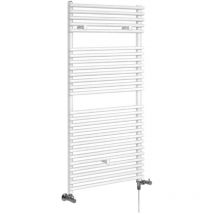 Arno - Sèche-Serviettes Design Mixte Moderne - Blanc - 119 cm x 60 cm - Hudson Reed