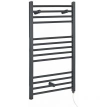 Hudson Reed Artle - Sèche-Serviettes Design Électrique Moderne Plat - Anthracite - 100 cm x 50 cm