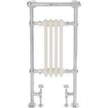 Elizabeth - Sèche-Serviettes Rétro - Blanc - 437 Watts - 93 x 45.2 x 23cm - Hudson Reed