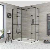 Milano - Hudson Reed Barq - Douche Italienne d'Angle avec Verrière et Receveur Blanc – 140cm x 70cm