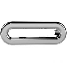 Chrome Oval Overflow Cover - OVFL01U - Old London