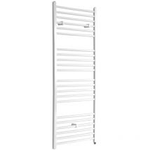 Ive - Elektrischer Design-Handtuchheizkörper in Weiß - Gerade Sprossen - 1600 x 600 mm - Hudson Reed