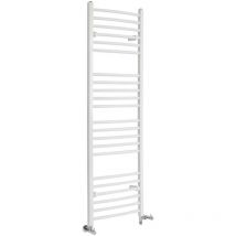 Hudson Reed - Ive Scaldasalviette Misto Curvo Moderno - Termoarredo Bagno a Scaletta Bianco - Design Elettrico & Idraulico - 795W - 1600 x 500mm