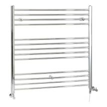 Kent - Sèche-Serviettes Design Mixte Moderne Plat - Chromé - 100 cm x 100 cm - Hudson Reed
