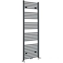 Neva - Sèche-Serviettes Design Mixte Moderne - Raccordement Central - Anthracite - 178.5 cm x 60 cm - Hudson Reed