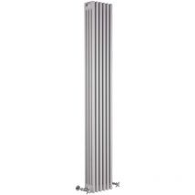 Regent Radiatore Termoarredo di Design Verticale In Stile Ghisa - Termosifone Con Finitura Bianca - 4 x 4 Colonne - 1615W - 1800 x 290 x 139mm