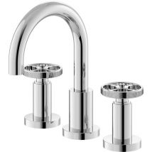 Hudson Reed - Revolution 3-Hole Basin Mixer Tap with Waste - Chrome