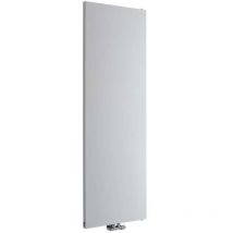 Rubi - Radiador de Diseño Vertical Panel Plano Conexión Central 1800mm x 600mm en Blanco - Hudson Reed