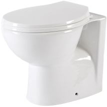 Hudson Reed - Select - Ovale Stand Toilette inkl. Sitz mit Absenkautomatik exkl. Spülkasten