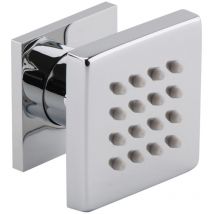 Hudson Reed Square Body Jet 50mm Wide Single - Chrome